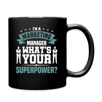Advertising Strategy Marketing Manager Marketing - Full Colour Mug - black - Right
