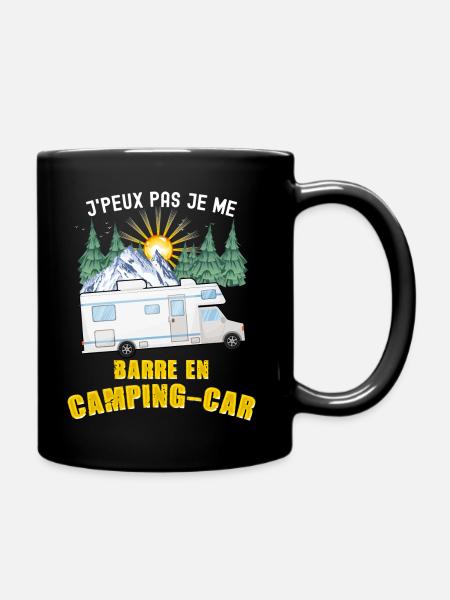 Retraite camping-car priorité humour camping - Mug uni - noir
