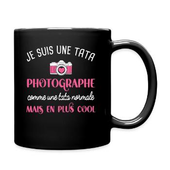 Tata photographe cadeau métier photographie humour - Mug uni - noir - Droite