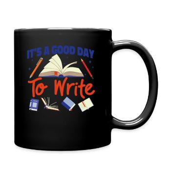 Écriture de livre Roman Écrivain & - Mug uni - noir - Droite