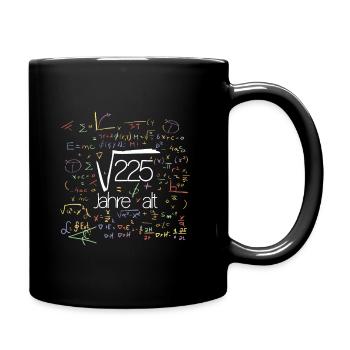 15. Geburtstag 15 Jahre alt - Tasse einfarbig - Schwarz - Rechts
