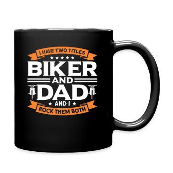 Motorrad Spruch Biker Motorrad Geschenk - Tasse einfarbig - Schwarz - Rechts