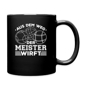 Boule Meister Boule Petanque - Tasse einfarbig - Schwarz - Rechts