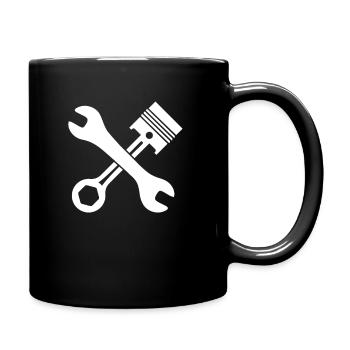 Outil mécanique de tournevis - Mug uni - noir - Droite