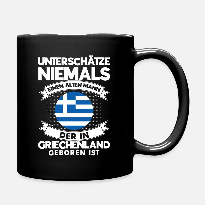 Grieche Griechen Griechenland Geschenk - Tasse einfarbig - Schwarz