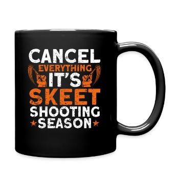Sagittarius Target Shooting Clay Pigeon Shooting Gift - Full Colour Mug - black - Right