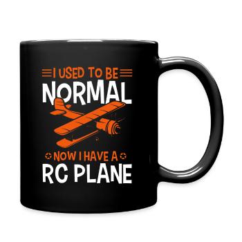 Model Airplane Model Flying Model Airplane - Full Colour Mug - black - Right