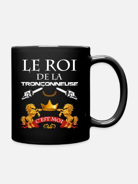 Tronçonnuse bois humour bûcheron - Mug uni - noir