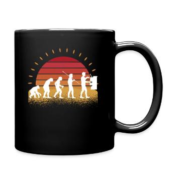 Retro Barista Portafilter Espresso Café - Mug uni - noir - Droite
