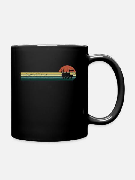 Model Railway Railway Locomotive Model Railway - Full Colour Mug - black