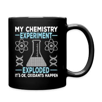 Chemie Chemikant Wissenschaftler Experiment - Tasse einfarbig - Schwarz - Rechts