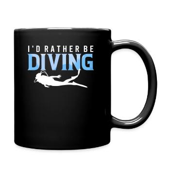 Je préfère plonger - Instructeur de plongée en mer - Mug uni - noir - Droite