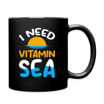 J’ai besoin de vitamine mer - Ocean Sea Animal Turtle - Mug uni - noir - Droite