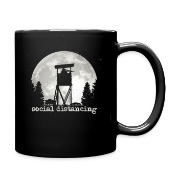 Hunter Corona saying Lonely - Full Colour Mug - black - Right