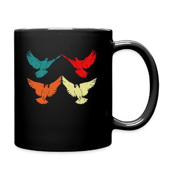 Pigeons voyageurs Oiseaux Élevage de pigeons - Mug uni - noir - Droite