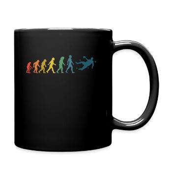 Handball Vintage Handballer Evolution - Mug uni - noir - Droite