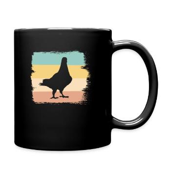 Pigeons voyageurs Oiseaux Élevage de pigeons - Mug uni - noir - Droite