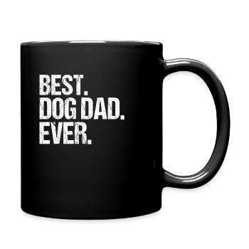 Meilleur chien papa jamais propriétaire de chien - Mug uni - noir - Droite