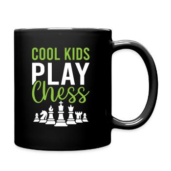 Cool Kids Play Chess - Checkmate Chess Player - Tasse einfarbig - Schwarz - Rechts
