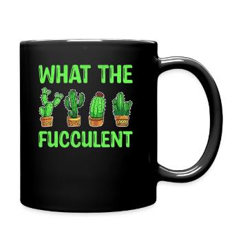 What The Fucculent - Fleur de sucre de cactus occidental - Mug uni - noir - Droite