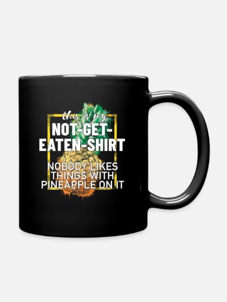 Lustiges Ananas Geschenk - Tasse einfarbig - Schwarz