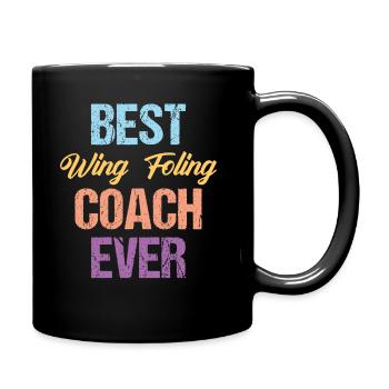 Best Wing Foling Coach Ever - Wingfoil Surfer - Full Colour Mug - black - Right