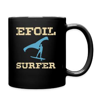 Efoil Surfer Electric Surfboard Hydrofoil Wingfoil - Full Colour Mug - black - Right