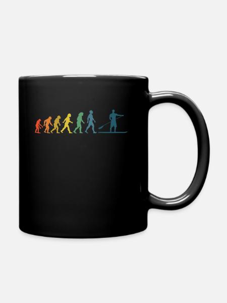Évolution du Stand up Paddle - Mug uni - noir