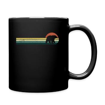 Bear Vintage - Full Colour Mug - black - Right