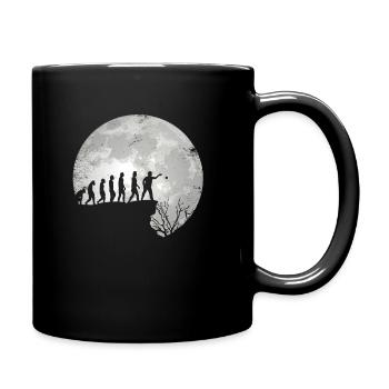 Pétanque de pétanque Boccia Boule Player Pleine Lune - Mug uni - noir - Droite