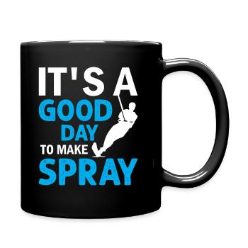 Ski nautique - C’est une bonne journée pour faire du spray - Mug uni - noir - Droite