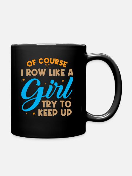 Coxswain Rowing Design For Girls Women Crew Rowing - Tasse einfarbig - Schwarz