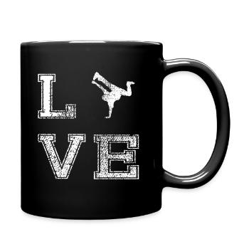 Breakdance Hip Hop Breakdancer Streetdance - Tasse einfarbig - Schwarz - Rechts