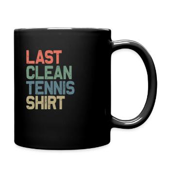 Letztes sauberes Tennis Shirt - Tasse einfarbig - Schwarz - Rechts