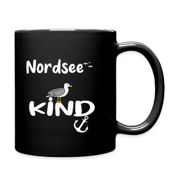 Nordseekind - Tasse einfarbig - Schwarz - Rechts