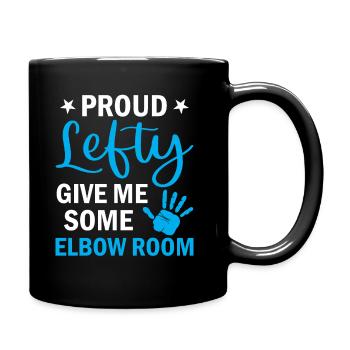 Lefty - Fier Gaucher Donnez-moi un peu de coude - Gauche - Mug uni - noir - Droite