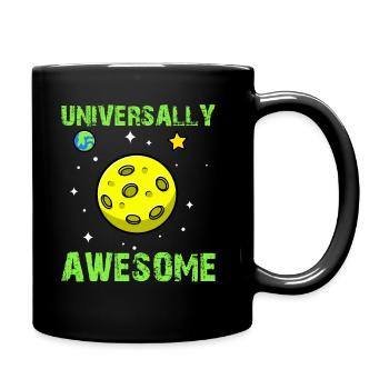 Space Planet Astronomy - Universally Awesome - Full Colour Mug - black - Right