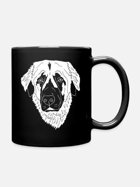 Leonberger Mix - Tasse einfarbig - Schwarz