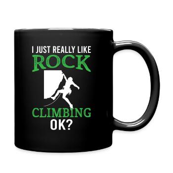 Bloc - J’aime vraiment l’escalade ok - Mug uni - noir - Droite