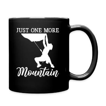 Bouldering - Just One More Mountain Hiker - Full Colour Mug - black - Right