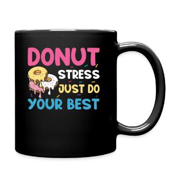 Test Day Kids - Donut Stress Faites de votre mieux - Mug uni - noir - Droite