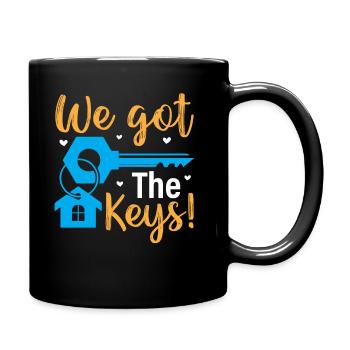 Pendaison de crémaillère - Nous avons les clés - Mug uni - noir - Droite