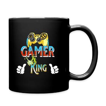 Gamer King - Full Colour Mug - black - Right