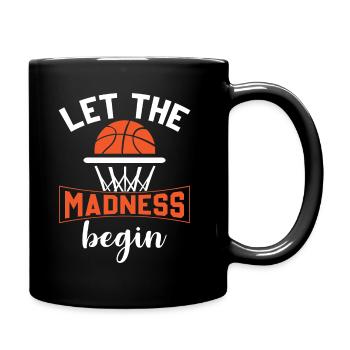 Basketball - Let The Madness Begin - Full Colour Mug - black - Right