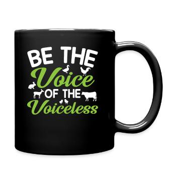 Droits des animaux - Soyez la voix des sans-voix - Mug uni - noir - Droite