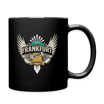 Frankfurt Franfurter Fans aufgepasst Hessen - Tasse einfarbig - Schwarz - Rechts