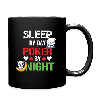 Poker Night Sleep by Day - Mug uni - noir - Droite
