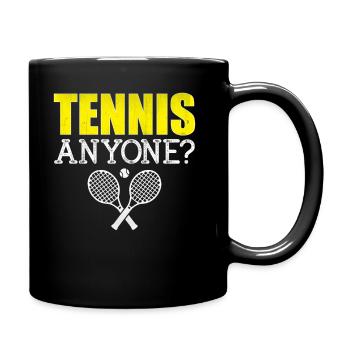 Dicton du joueur de tennis - Tennis n’importe qui - Mug uni - noir - Droite