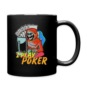 Online Poker Poker Design for Poker Friends - Full Colour Mug - black - Right