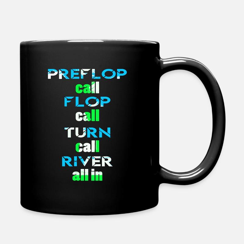 Poker Design call all in - Full Colour Mug - black